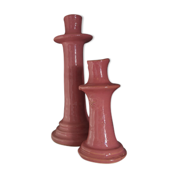 Set de 2 bougeoirs en céramique tamegroute