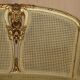 Louis XVI Bergère canapé in gilded wood with double caning