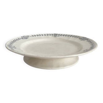 Low iron earthenware compote dish "Yvonne" Longchamp earthenware