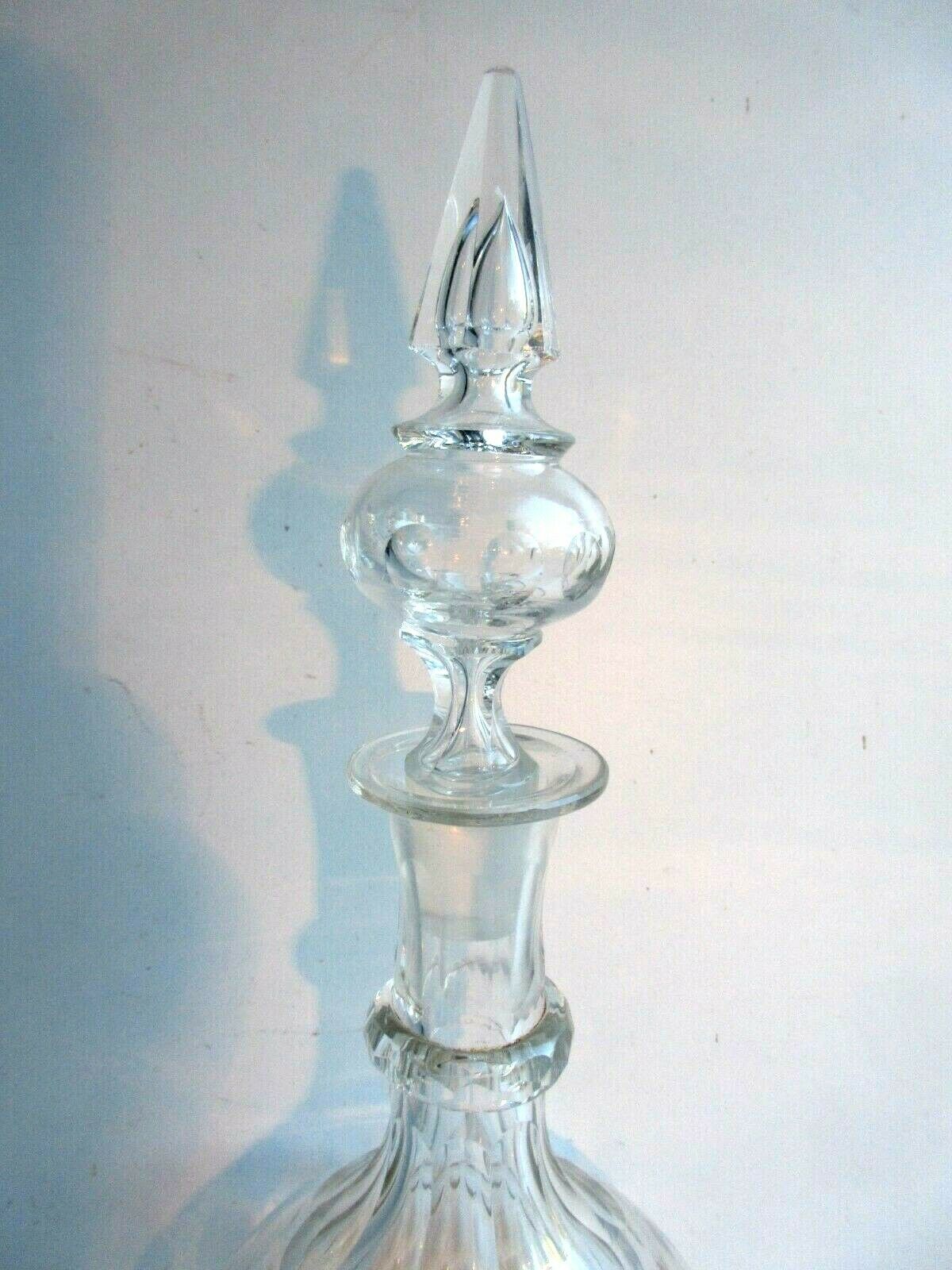 Carafe Baccarat, St Louis cristal incolore taillé, Napoléon III