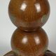 Dutch Handcrafted Commemorative Wooden Sphere Ball Table Lamp, 1976