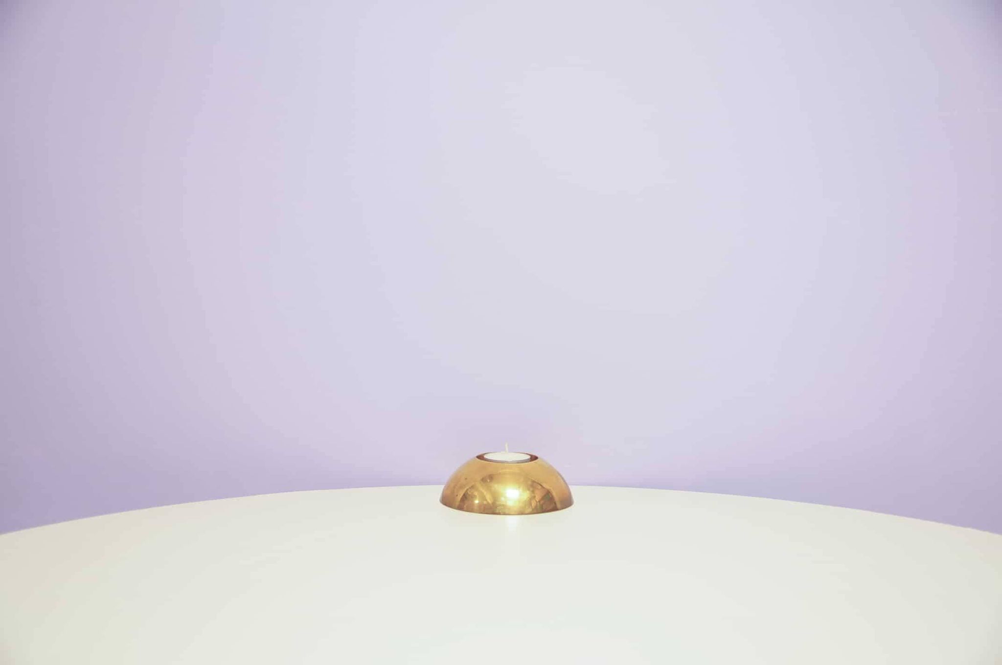 Support de bougie chauffe-plat en bronze