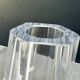 Hexagonal crystal vase by Daum France – 35 cm – Made in France