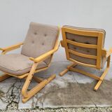 Paire de fauteuils design hollandais, 1970s