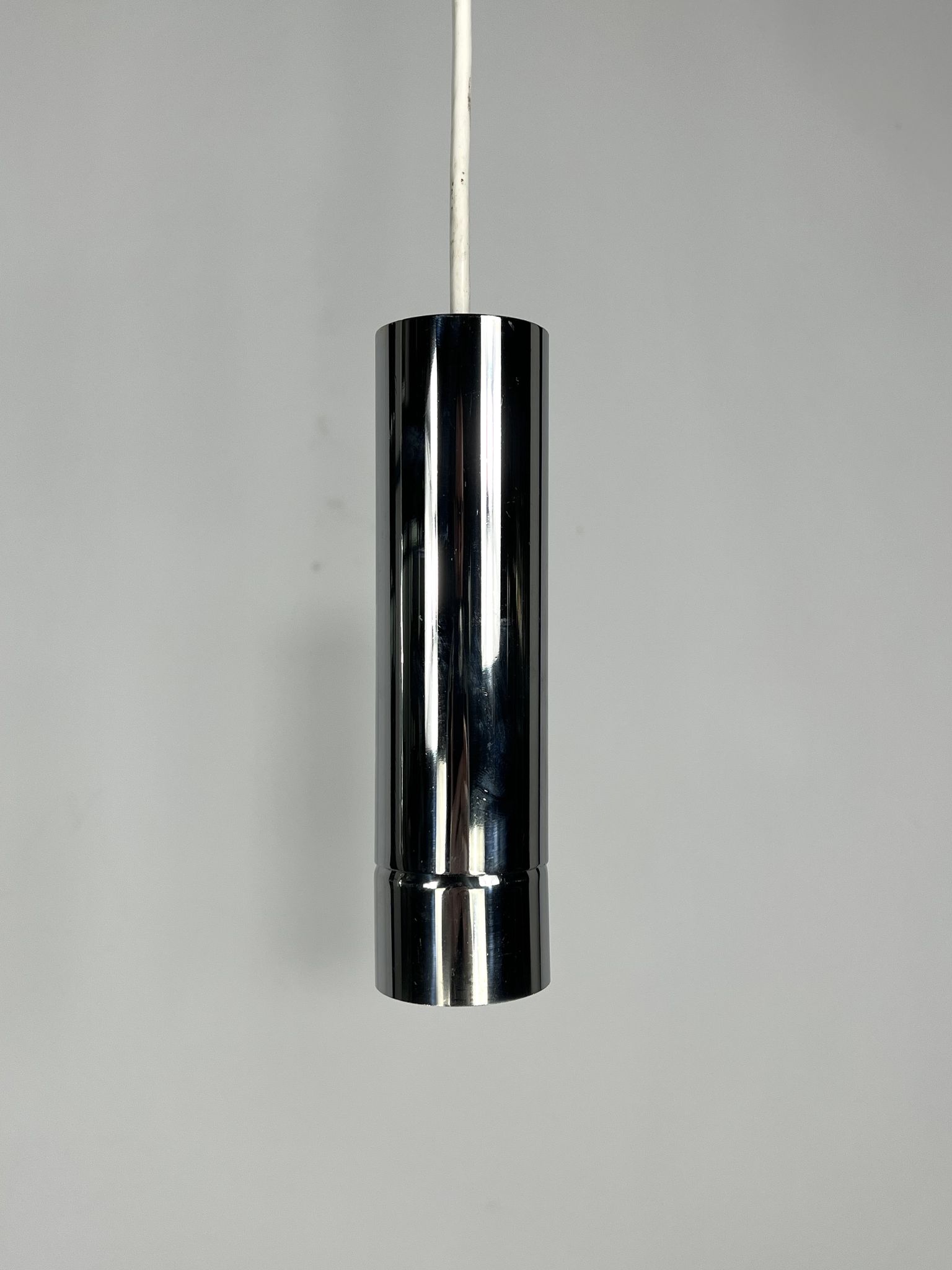 Stilux Milano, set of two chrome pendant lamps from 70s
