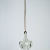 Art Deco Clear Murano glass chandelier. Italy 1940s