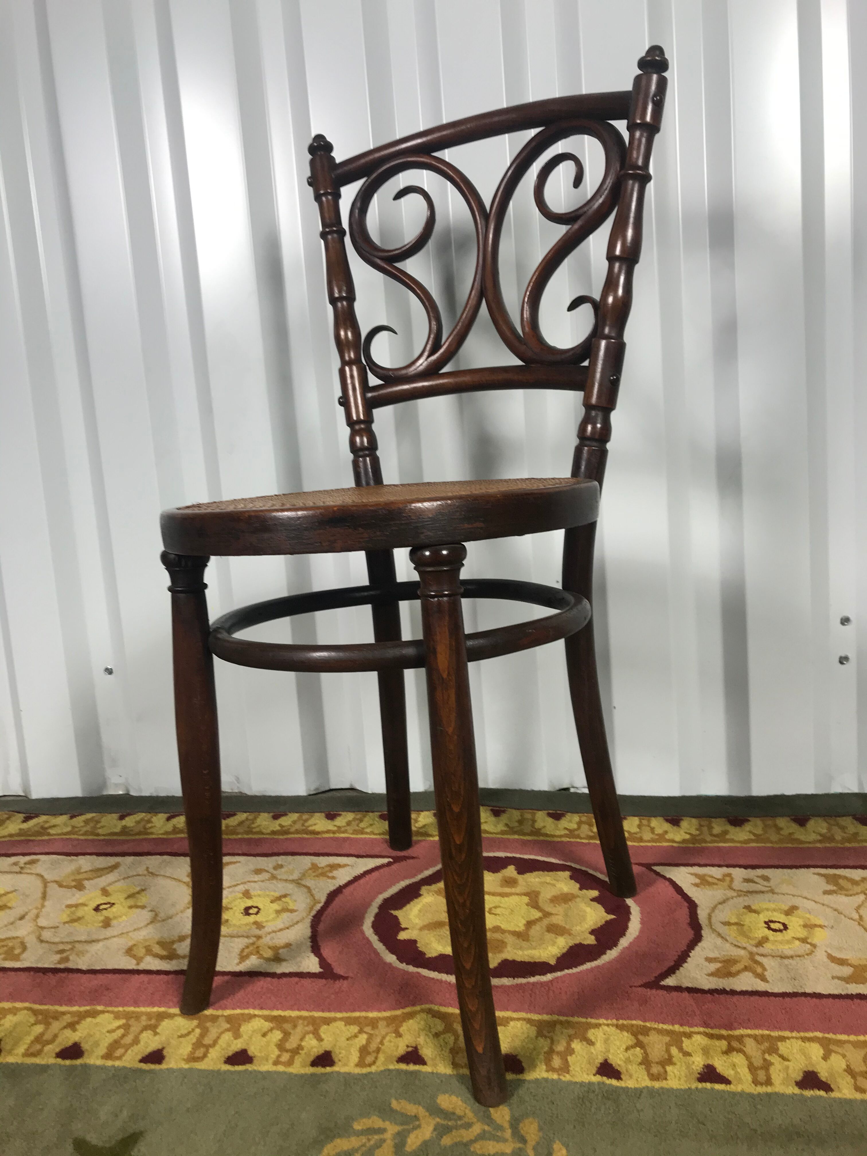 6 Josias Eissler bistro chairs - restored