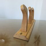 “stella” wall coat rack in solid beech from the 70s