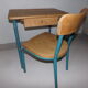 Pupitre de maternelle et sa chaise de la marque Luterma