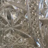 Old pressed glass moulded ice bucket
