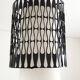 Vintage opaline and metal pendant light
