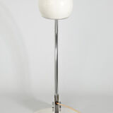 Lamp designed by luci cinisello - origin milan, italy - material: chromed metal painted white - height