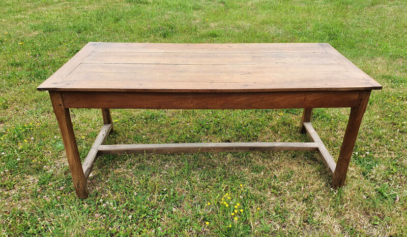 Old farmhouse table with drawers