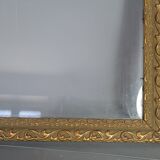 Old frame gilded stucco wood glass 46.5x35.5 cm, hardwood 41.7x32.7 cm SB