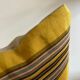 Silk canvas cushion Nobilis old raw linen back