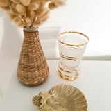 St. James shell ashtray in golden brass