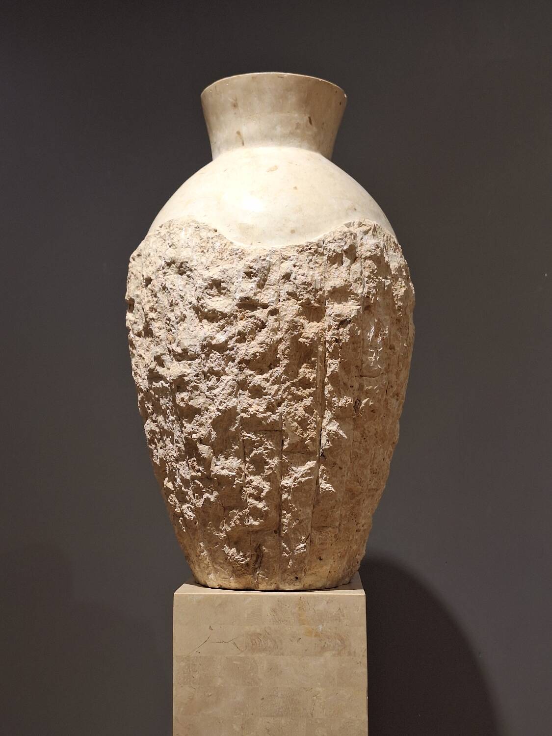 Large stone vase from Mactan from the 1980s