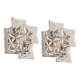 Pair of crystal wall lights by Kinkeldey, Germany, 1970s.