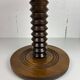 Brutalist Wood Turned Wine Press Side Table, Charles Dudouyt style, 1950s