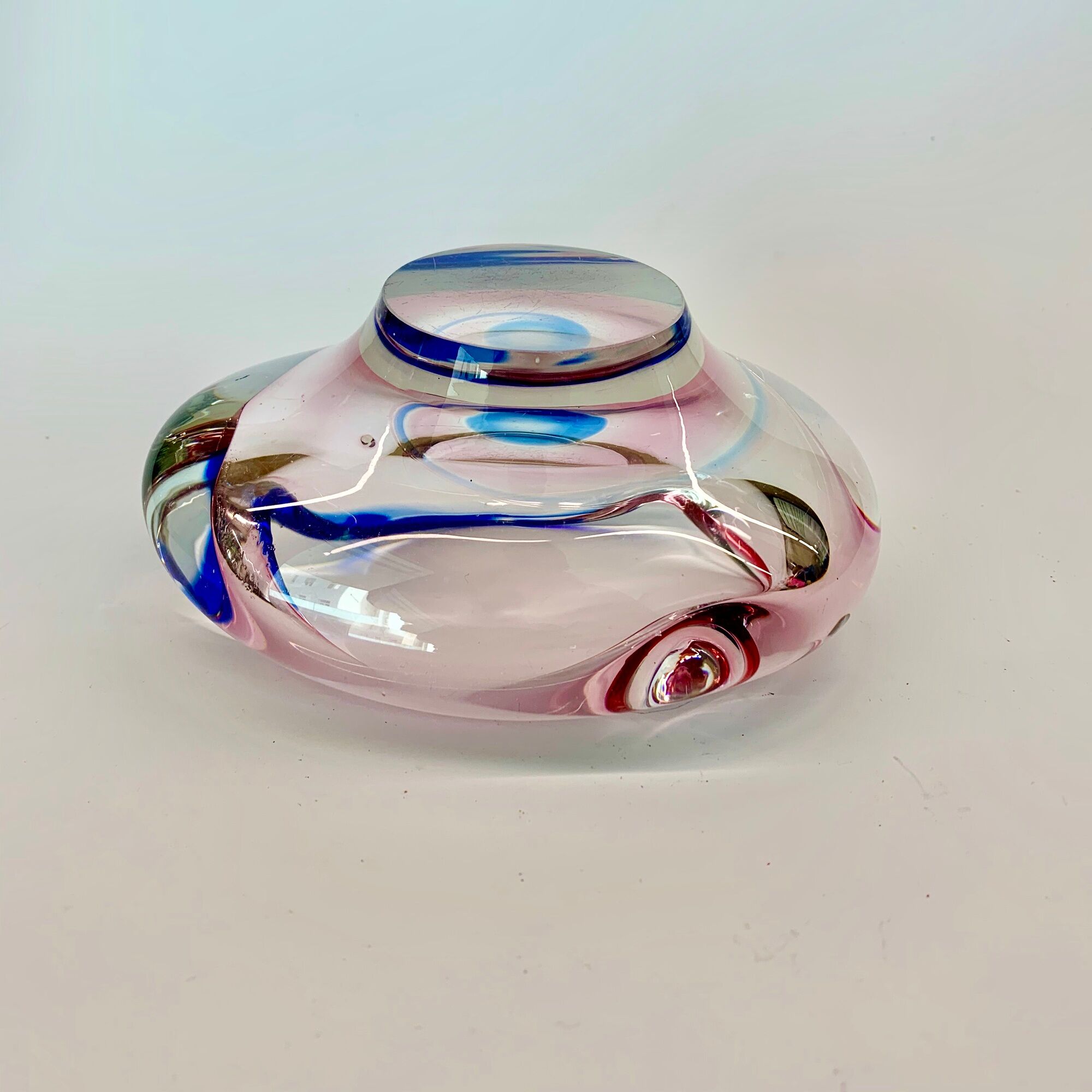 Bowl by Jozef Hospodka for Chribska Sklarna, 1960