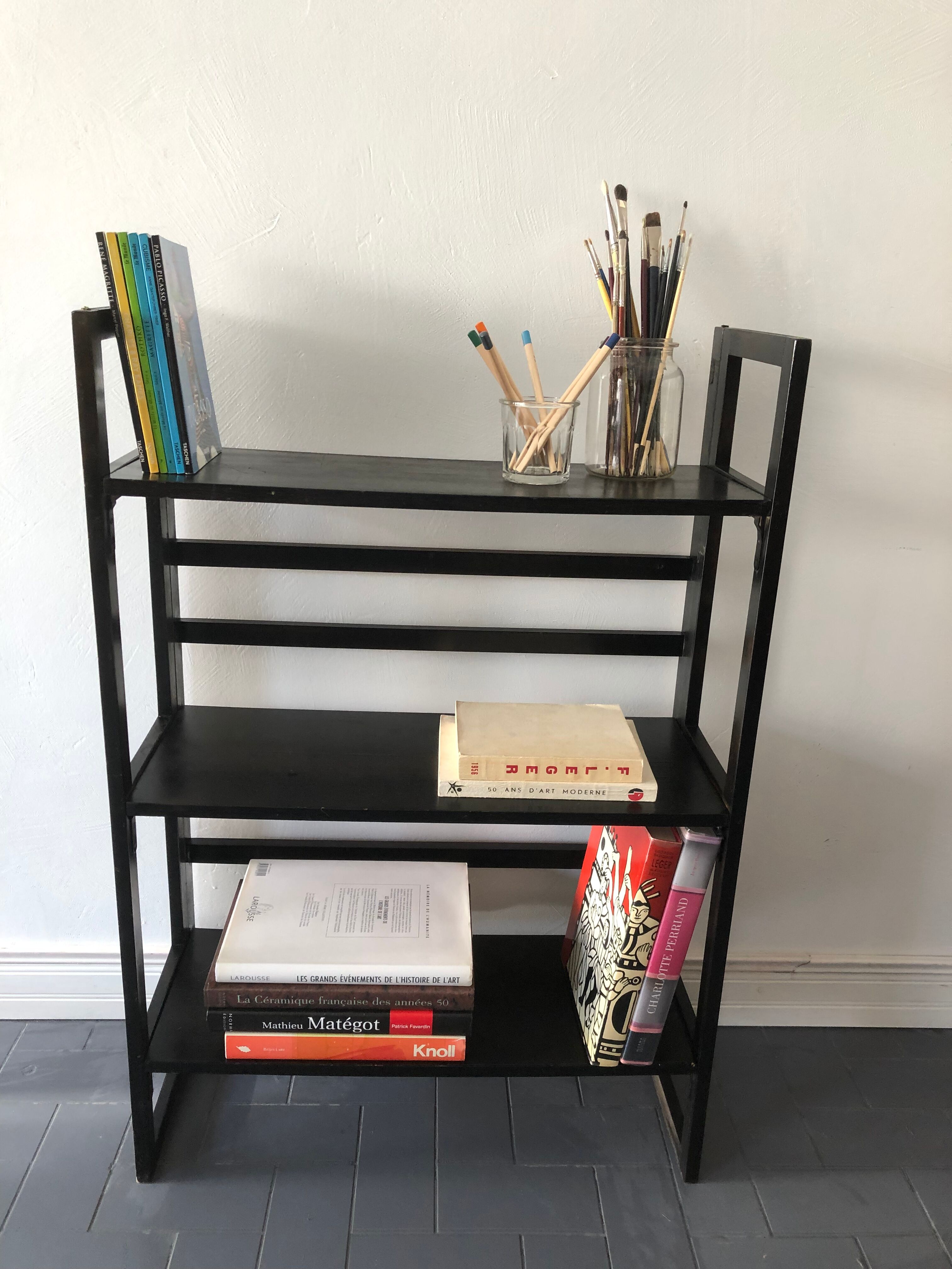 Vintage bookshelves, folding