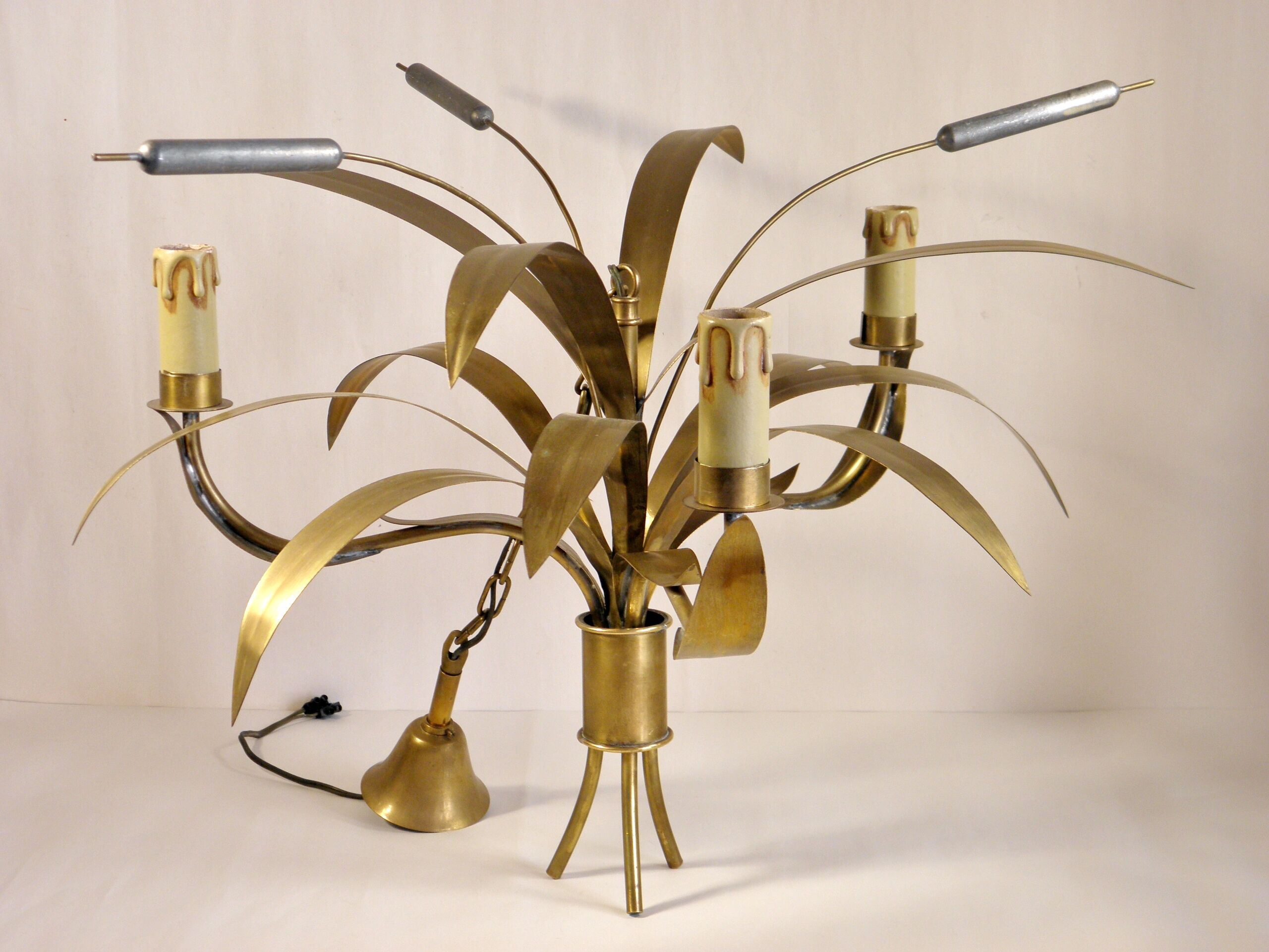 Lustre " massettes " en laiton