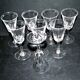 Set of 8 cerdagne wine glasses in cut crystal from saint louis h13cm