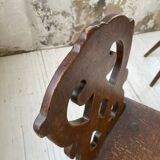 Pair of brutalist Alsatian mountain chairs 19th