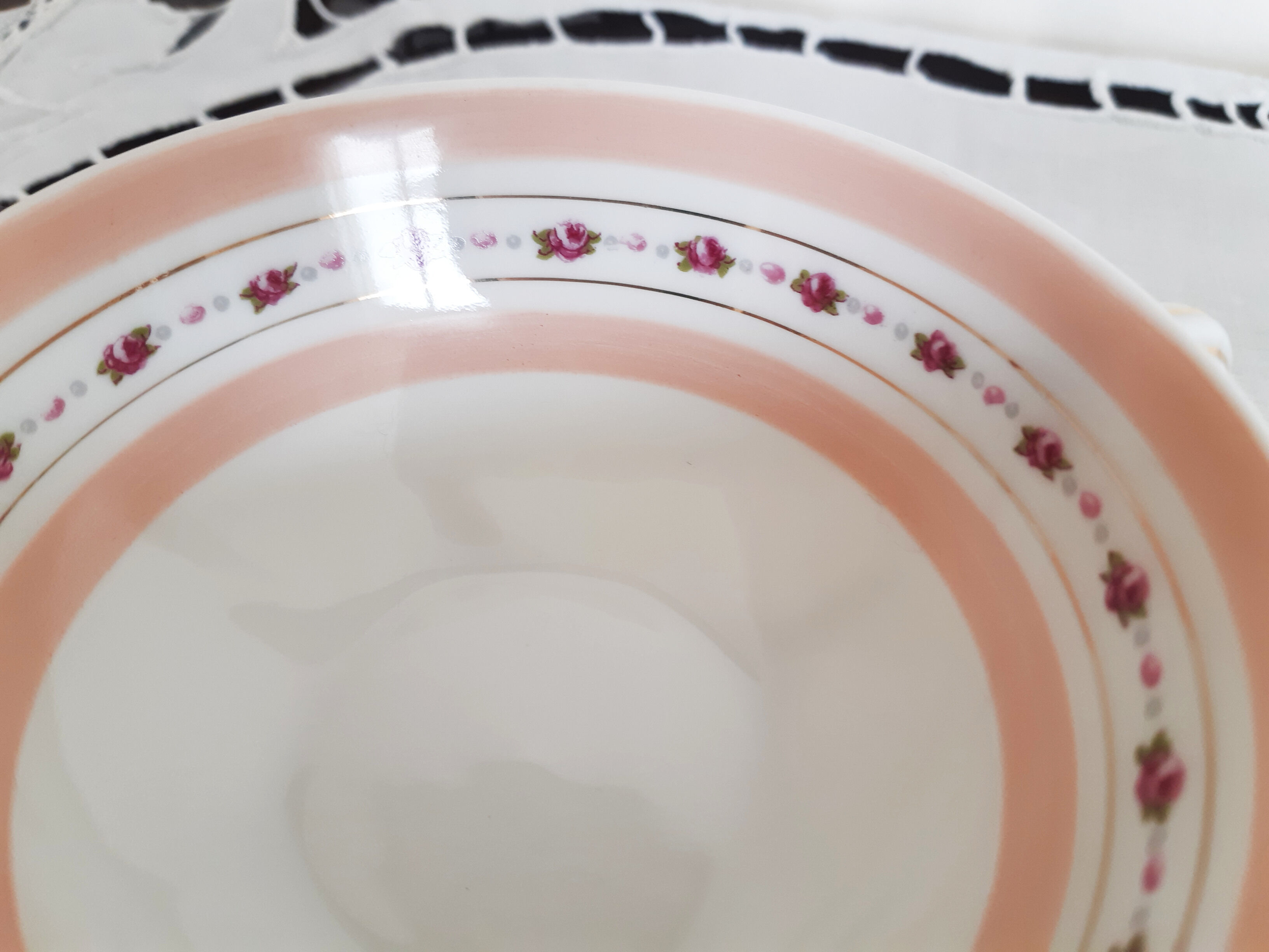 Limoges porcelain standing tea cups
