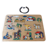 Puzzle bois vintage