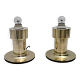 Pair of Mid-Century Modern Italian Brass Table Lamps, 1960s