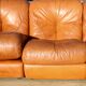 Modular sofa in "fawn" leather, Italy, circa 1970
