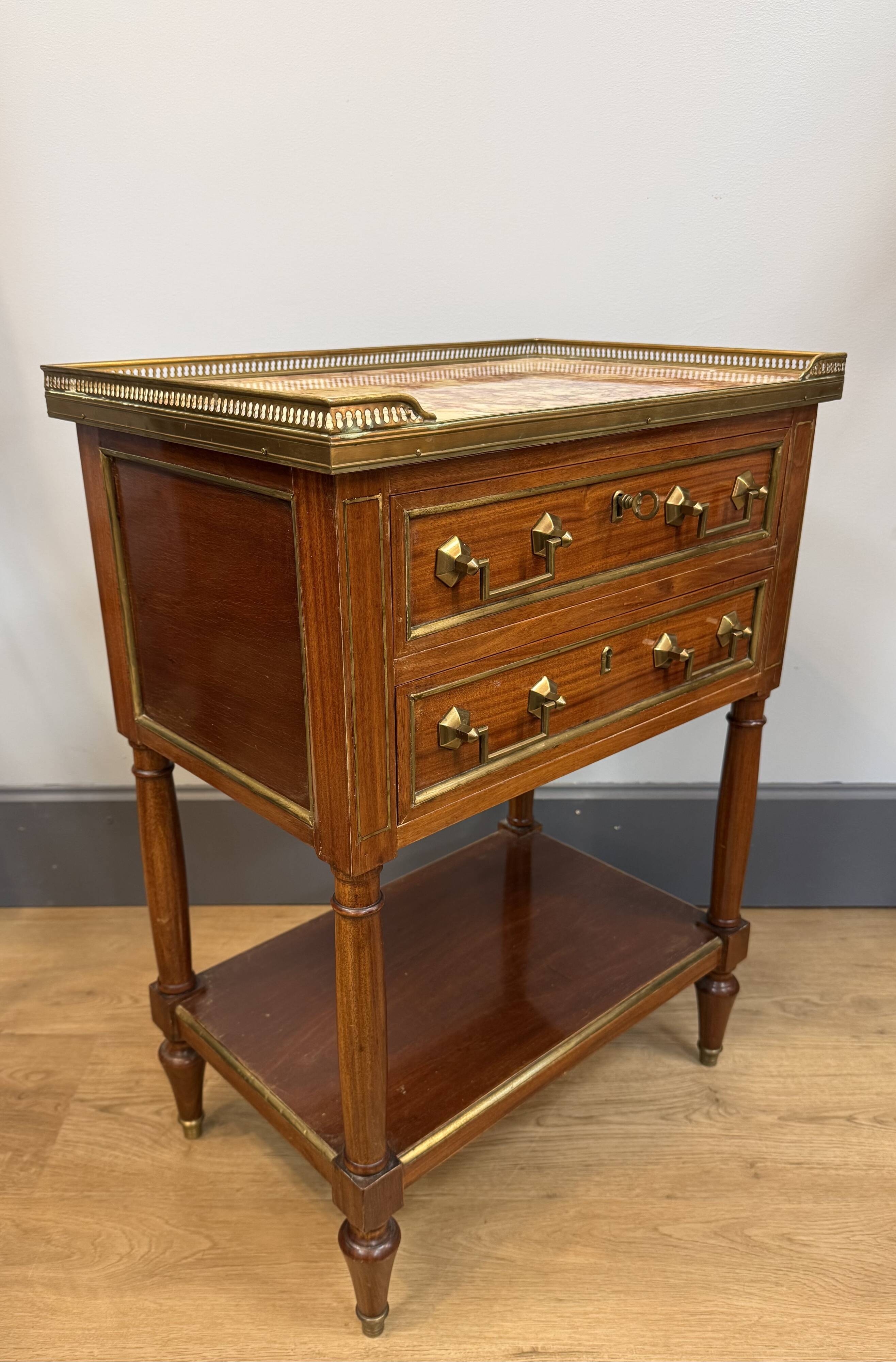 Mahogany chiffonnier in Louis XVI style.