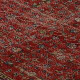One-of-a-kind turkish handwoven vintage rug - rustic vintage charm 260x 161