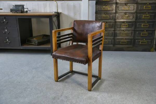 Fauteuil moderne cuir 1940’s