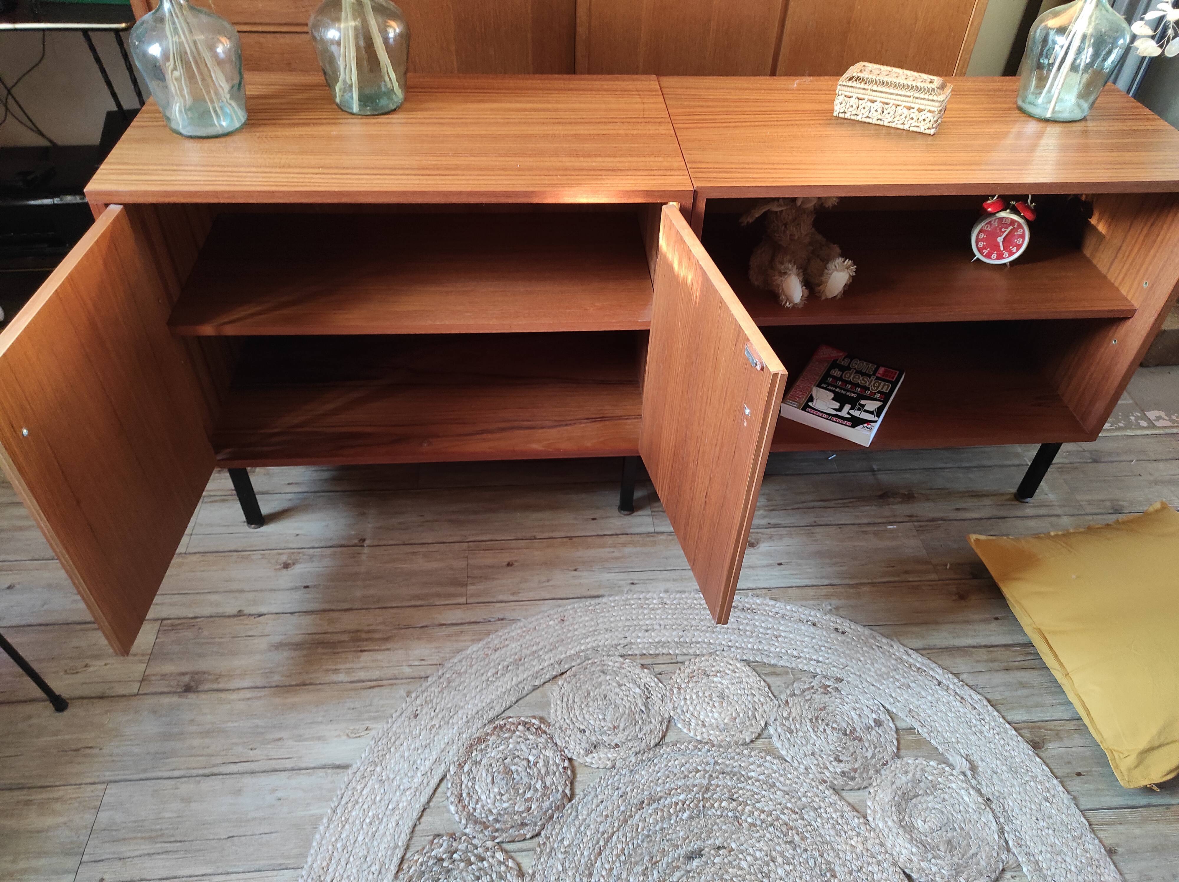 Enfilade 2 modules modernist vintage 1,70m