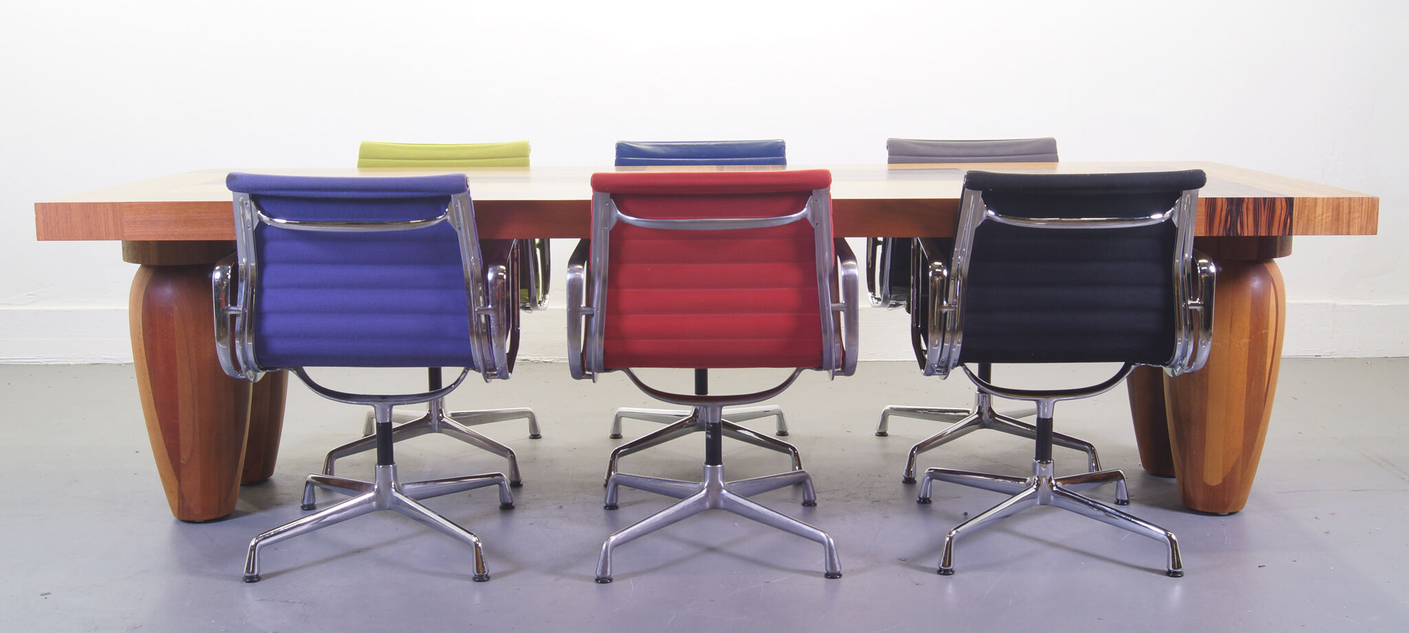 Set of 8 chairs model EA108 & EA107 by Charles and Ray Eales Vitra edition