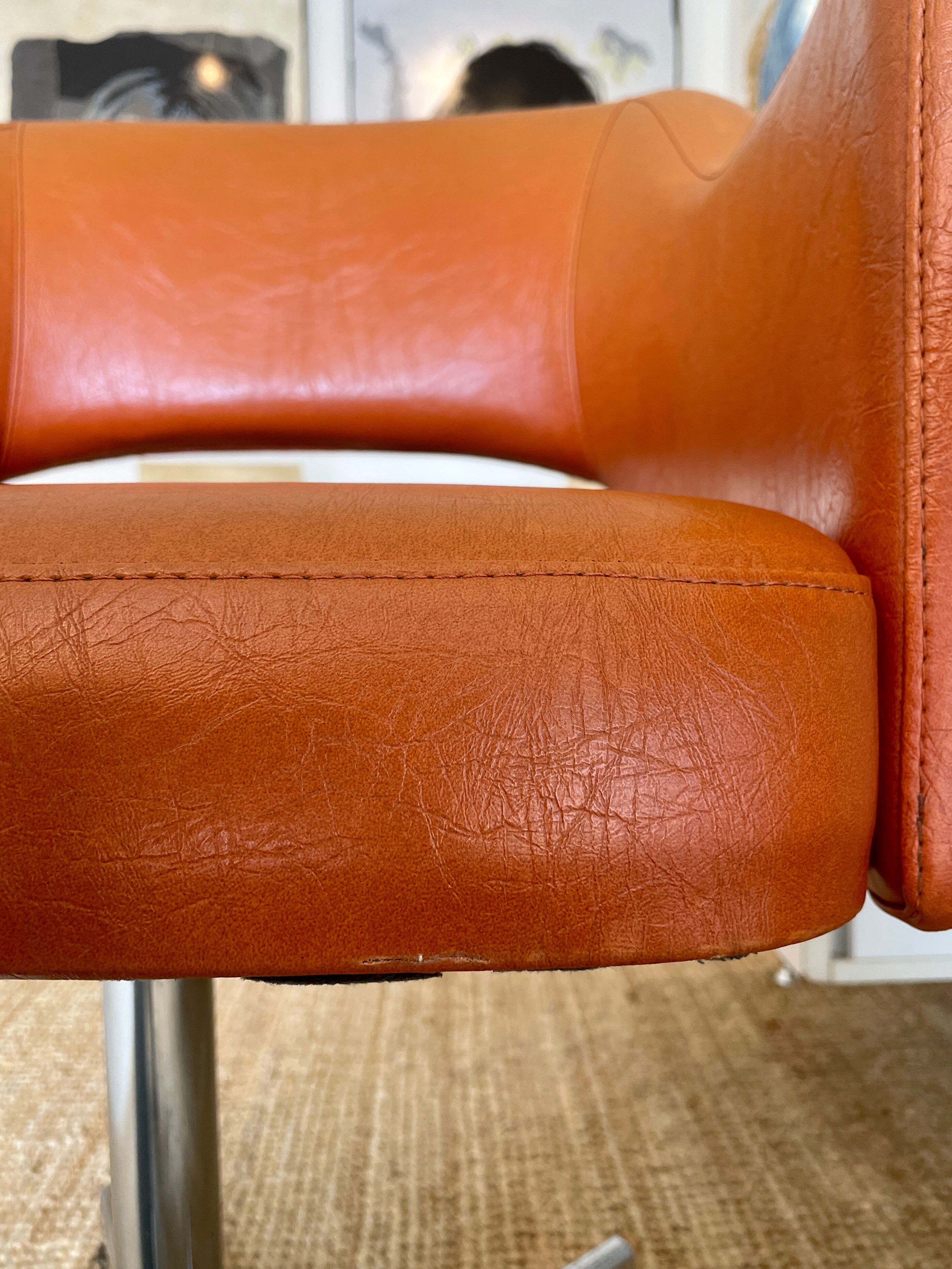 Conference chair 70s in skaï