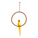 Vintage wooden parrot