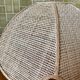 Superb suspension in rattan and wicker braided cannage style of the 1960s 1970s.