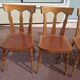 Set of 4 bistro bar chairs year 80 - 90 - wooden - baumann