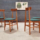Set of 4 Chairs Drevotex Emerald Green