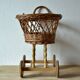 Old dolls pram - wooden wheels