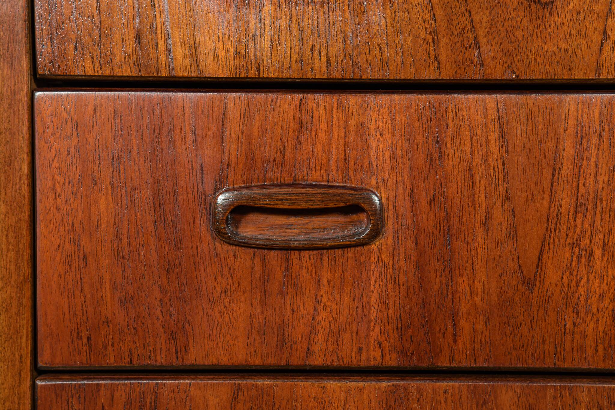 Commode en teck de style Mid-Century, Danemark, années 1960