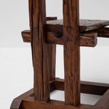 Pair of rustic Wabi Sabi Chairs, 1950s