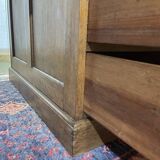 Early 20th century English flat desk in oak