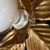 Wall lamp or ceiling lamp golden flower
