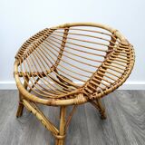 Children's lemon rattan chair