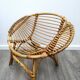 Children's lemon rattan chair