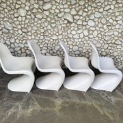 S chairs by Verner Panton for Herman Miller Fehlbaum Production, series of 4